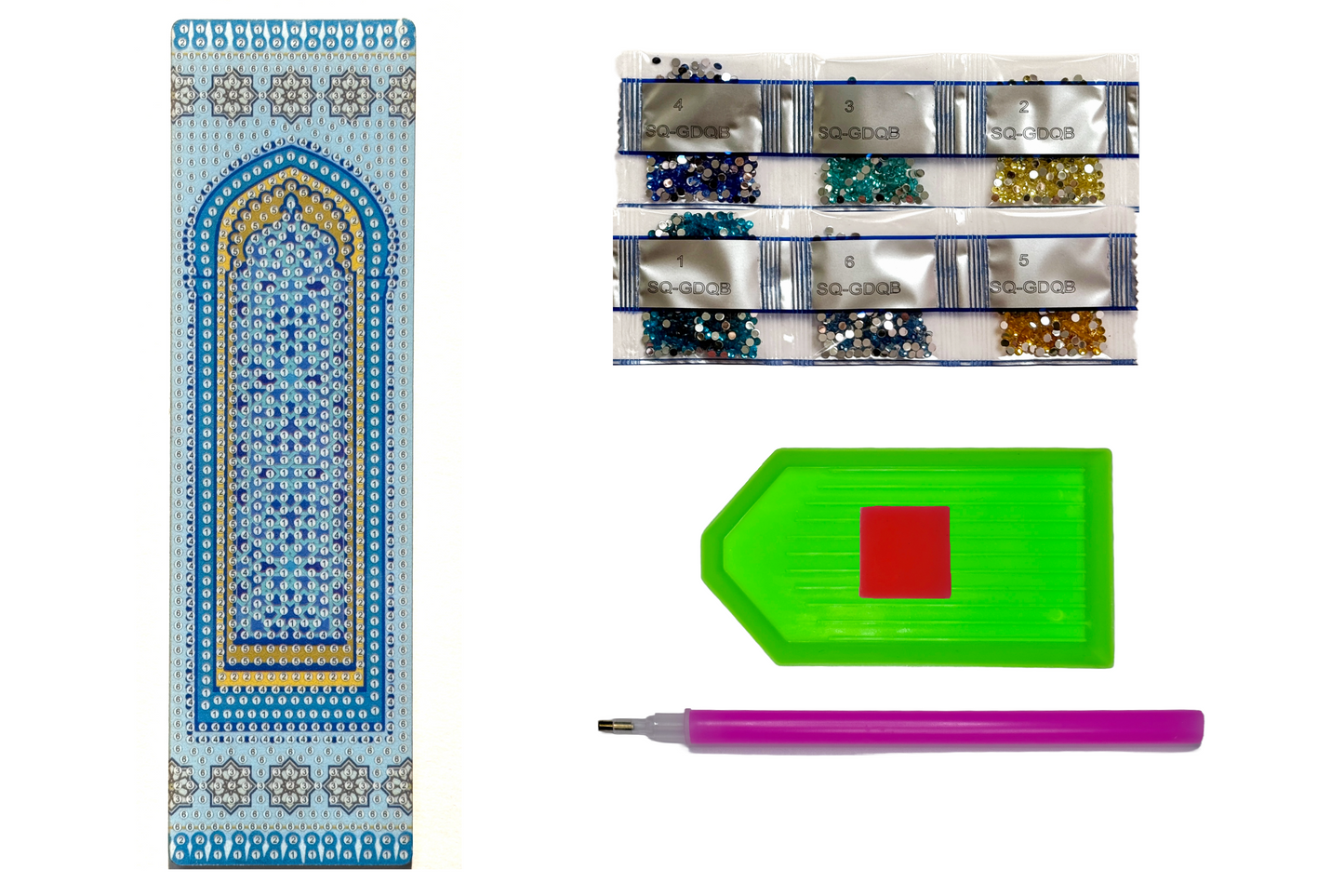 Prayer Rug Acrylic Bookmark - Diamond Art Kit