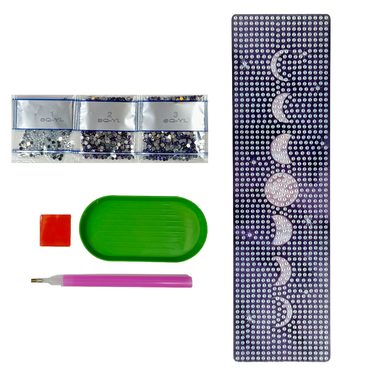 Moon Phase Acrylic Bookmark - Diamond Art Kit